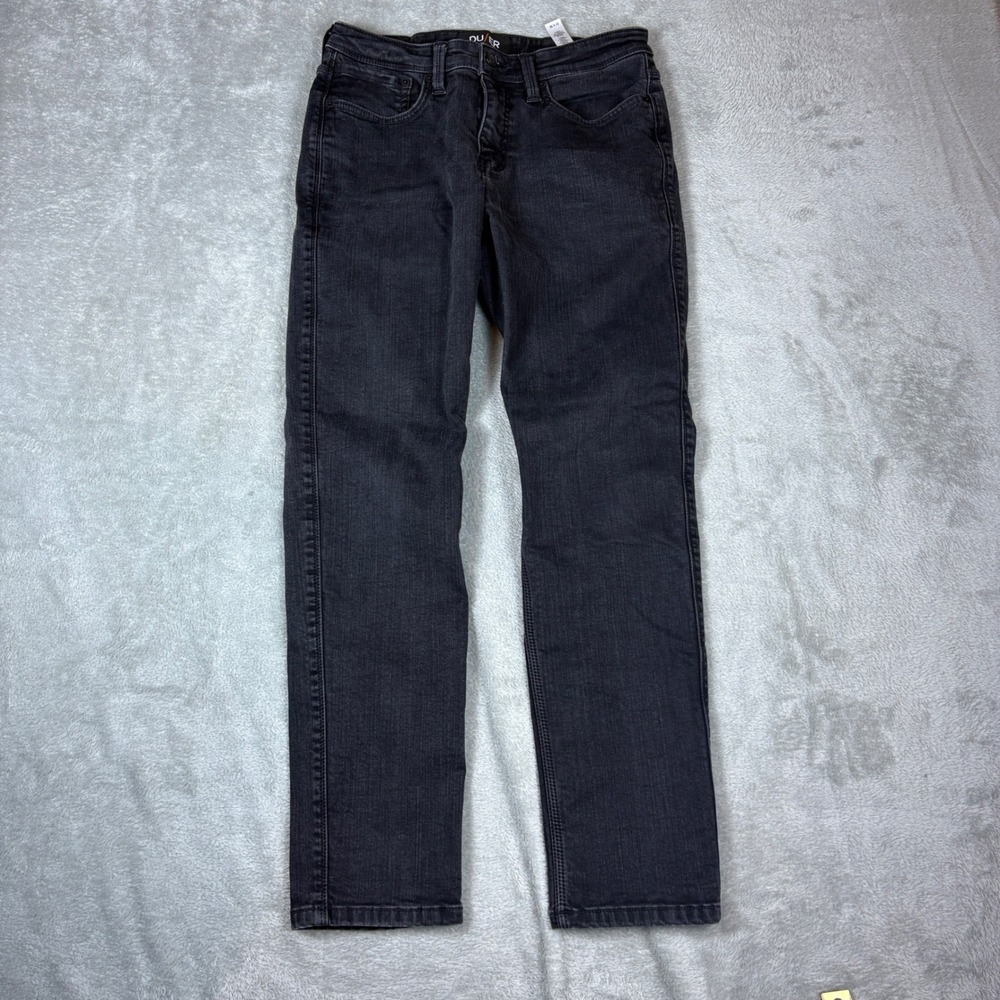DU/ER Jeans Men 31x30 L2X Slim Fit‎ Black Fleece Lined Water Resistant Stretch